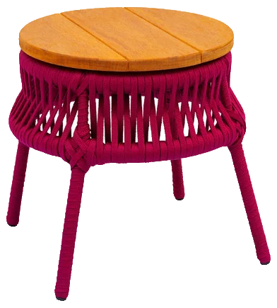 Peça outdoor Mesa de Centro Redonda em Corda - Atelier Birman