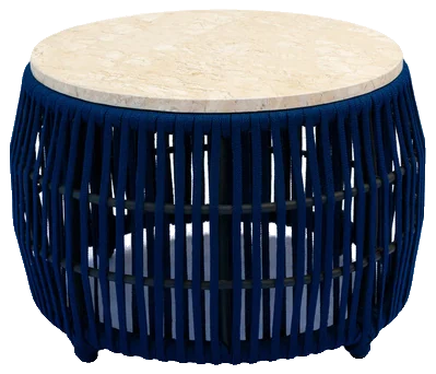 Peça outdoor Mesa Puff Redonda em Corda - Atelier Birman